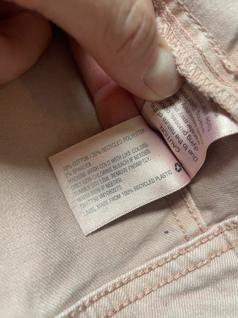 Merona blush pink washed denim jacket - Picture 5 of 5